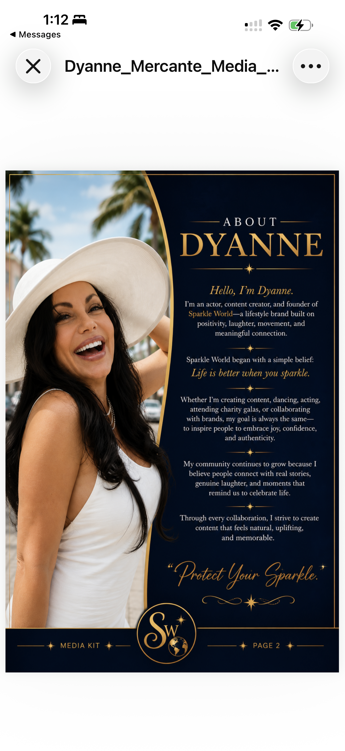 Dyanne — actor, content creator, and founder of Sparkle World